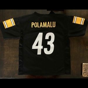 Pittsburgh Steelers Youth Polamalu football jersey